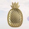 Healifty Gold Decorative Tray Pineapple Shape Decoration Serving Dish for Party Snacks Jewelry Display