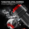 4 In 1 Versatile High Power Led Flashlight Focus Light Power Bank And Window Hammer 1200 MAh - Image 5